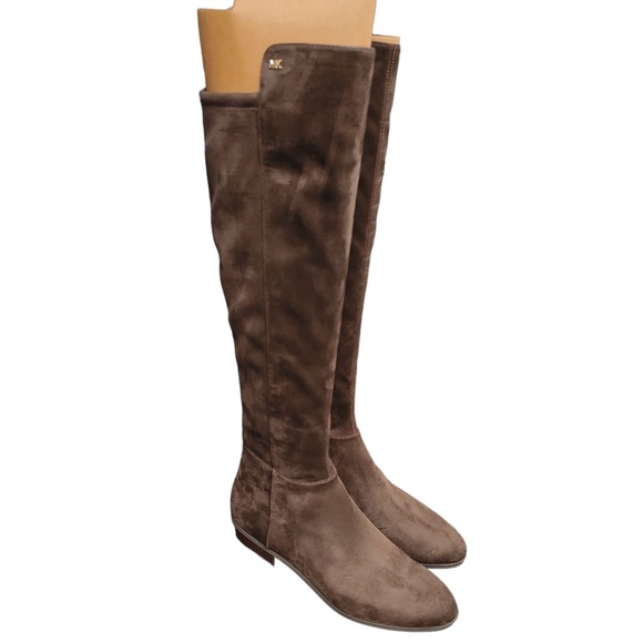 MICHAEL Michael Kors Womens Bromley Faux Suede Pull-On Over-The-Knee Boots - Picture 5 of 10
